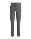 【送料無料】 ゼニア メンズ デニムパンツ ボトムス Roccia Slim Fit Stone Washed Jeans in Gray Grey