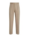 【送料無料】 ゼニア メンズ カジュアルパンツ ボトムス Pleated Trousers Light Taupe