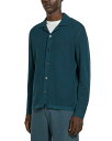 【送料無料】 ゼニア メンズ ジャケット・ブルゾン アウター Textured Wool Shirt Jacket Dark Teal Blue