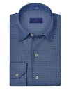 【送料無料】 デイビッドドナヒュー メンズ シャツ トップス Regular Fit Tonal Geometric Print Sport Shirt Den...