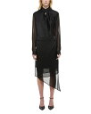【送料無料】 ヘルムート ラング レディース シャツ トップス Scarf Cowl Silk Shirt Dress Black