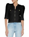 【送料無料】 ラジャンス レディース ニット・セーター カーディガン アウター Delilah Crop Textured Cardigan Black/Gol...