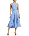 【送料無料】 サンク ア セプト レディース ワンピース トップス Hailey Midi Dress Blue Hydrangea
