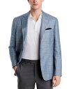 【送料無料】 ヴィンス メンズ ジャケット・ブルゾン アウター Loro Piana Wool Silk & Linen Fabric Slim Fit Unstructured Sport Coat Light Blue/ Grey