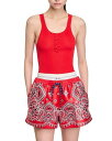【送料無料】 サンドロ レディース タンクトップ トップス Rib Knit Tank Top Red