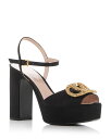 【送料無料】 ヴァレンティノ レディース サンダル シューズ Women's VLogo Platform Sandals Black/Crystal
