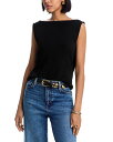 【送料無料】 フレーム レディース タンクトップ トップス The Drape Tank Black