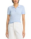【送料無料】 フレーム レディース ポロシャツ トップス The Smocked Silk Polo Light Chambray
