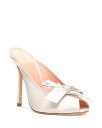 【送料無料】 ジャンバティスタ ヴァリ レディース サンダル シューズ Women's Satin Bow Peep Toe Mules Ivory