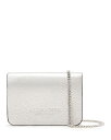【送料無料】 オールセインツ レディース ショルダーバッグ バッグ Honore Grained Card Holder Crossbody Silver