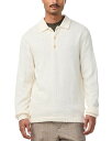 【送料無料】 NN07 メンズ ポロシャツ トップス Randy Long Sleeve Boucle Polo Shirt Ecru(4)