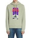 【送料無料】 ランバン メンズ パーカー・スウェット アウター Printed Long Sleeve Hoodie Lin