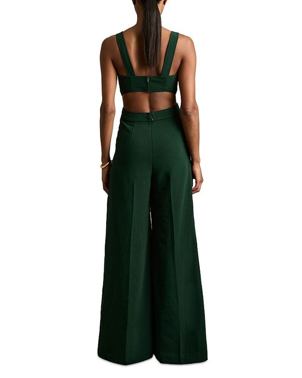 【送料無料】 レイス レディース ジャンプスーツ トップス Dion Wide Leg Jumpsuit Green