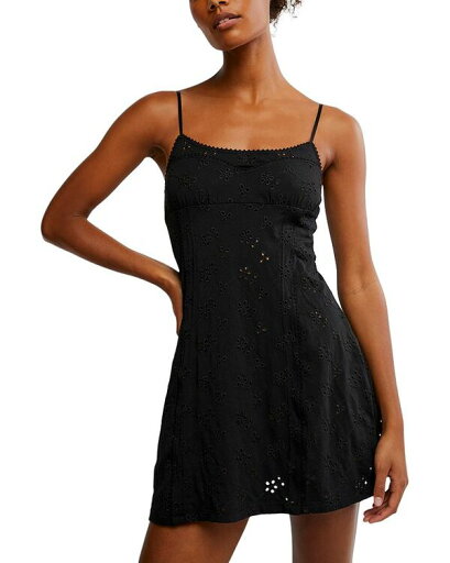 【送料無料】 フリーピープル レディース ワンピース トップス Full Bloom Mini Slip Dress Black 【送料無料】 フリーピープル レディース ワンピース トップス Full Bloom Mini Slip Dress Black