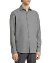 【送料無料】 ゼニア メンズ シャツ トップス Melange Cashco Regular Fit Long Sleeved Shirt Gray
