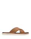 【送料無料】 コールハーン メンズ サンダル シューズ Men's Nantucket Cross Strap Slip On Slide Sandals Golden Toffee(4)