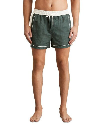 【送料無料】 レイス メンズ ハーフパンツ・ショーツ 水着 Drawstring Color Blocked Swim Shorts Dark Green 【送料無料】 レイス メンズ ハーフパンツ・ショーツ 水着 Drawstring Color Blocked Swim Shorts Dark Green