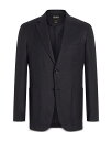 【送料無料】 ゼニア メンズ ジャケット・ブルゾン アウター Oasi Lino Regular Fit Linen Jacket Navy Blue