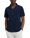 【送料無料】 オニア メンズ ポロシャツ トップス Terry Open Collar Polo Shirt Deep Navy