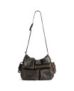 【送料無料】 バレンシアガ メンズ ショルダーバッグ バッグ Superbusy Messenger Bag Used Effect Brown(4)