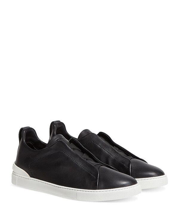 ゼニア メンズ シューズ スニーカー ZEGNA Men's Triple Stitch? Secondskin Sneakers Black ブラック