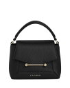 【送料無料】 ストラスベリー レディース ハンドバッグ バッグ Mosaic Nano Leather Top Handle Bag Black(4)