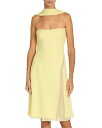 【送料無料】 ヴェルサーチ レディース ワンピース トップス Silk Cady Dress Pale Yellow