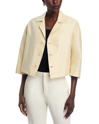 【送料無料】 ファビアナ フィリッピ レディース ジャケット・ブルゾン アウター Cropped Jacket Beige Over 【送料無料】 ファビアナ フィリッピ レディース ジャケット・ブルゾン アウター Cropped Jacket Beige Over