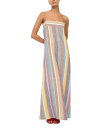 【送料無料】 スタウド レディース ワンピース トップス Laura Linen Dress Market Stripe