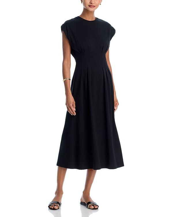 フレーム レディース トップス ワンピース ジャージー FRAME The Jersey Nipped Dress Black ブラック