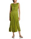 【送料無料】 ラファイエットワンフォーエイト レディース ワンピース トップス Sleeveless Satin Panel Midi Dress Kiwi
