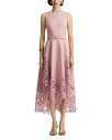 【送料無料】 オスカー デ ラ レンタ レディース ワンピース トップス Sleeveless Cherry Guipure Embroidered Dress...