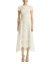 【送料無料】 オスカー デ ラ レンタ レディース ワンピース トップス Short Sleeve Scroll Guipure Day Dress White