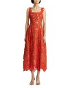 【送料無料】 オスカー デ ラ レンタ レディース ワンピース トップス Sleeveless Cherry Guipure Cocktail Dress Ca...