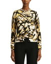 【送料無料】 オスカー デ ラ レンタ レディース カーディガン アウター Butterfly Print Cardigan Black Multi