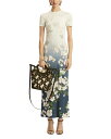 【送料無料】 オスカー デ ラ レンタ レディース ワンピース トップス Short Sleeve Cherry Blossom Jersey Dress Wh...