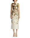 【送料無料】 オスカー デ ラ レンタ レディース ワンピース トップス Sleeveless Jacquard Ombre Cherry Blossom Dr...