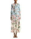 【送料無料】 オスカー デ ラ レンタ レディース ワンピース トップス Long Sleeve Cherry Blossom Degrade Jersey D...