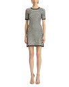 【送料無料】 オスカー デ ラ レンタ レディース ワンピース トップス Honey Comb Sequined Knit Dress White/Black