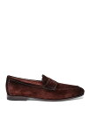 【送料無料】 サントーニ メンズ スリッポン・ローファー シューズ Carlos Suede Penny Loafers Brown
