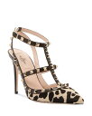 【送料無料】 ヴァレンティノ レディース パンプス シューズ Women's Rockstud Calf Hair Pumps Natural/Brown
