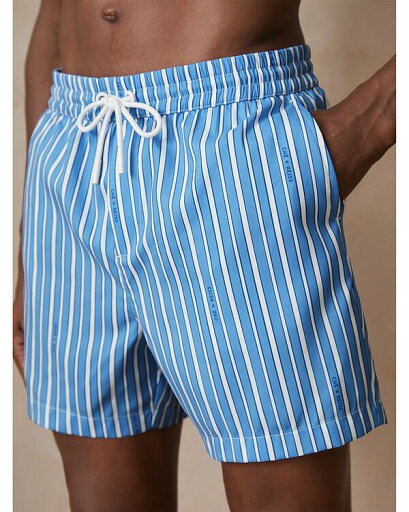 【送料無料】 レイス メンズ ハーフパンツ・ショーツ 水着 Striped 4.9" Swim Shorts Blue/White 【送料無料】 レイス メンズ ハーフパンツ・ショーツ 水着 Striped 4.9" Swim Shorts Blue/White