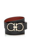 【送料無料】 フェラガモ レディース ベルト アクセサリー Double Gancini Leather Belt Nero