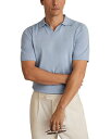 【送料無料】 レイス メンズ ポロシャツ トップス Merino Wool Pullover Polo Soft Blue