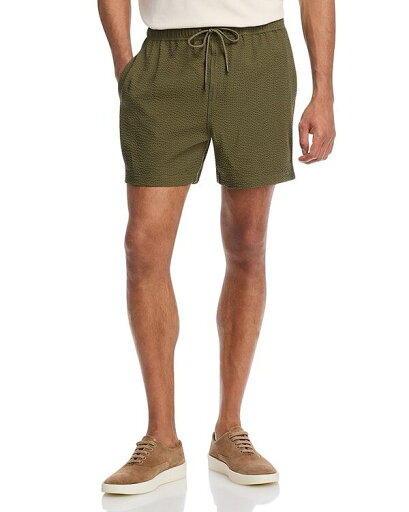 【送料無料】 レイルズ メンズ ハーフパンツ・ショーツ ボトムス Relaxed Fit La Brea 5" Shorts Olive Seersucker 【送料無料】 レイルズ メンズ ハーフパンツ・ショーツ ボトムス Relaxed Fit La Brea 5" Shorts Olive Seersucker