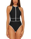 【送料無料】 ベッカバイレベッカバーチュー レディース 上下セット 水着 Sport Mode One Piece Swimsuit Black