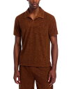 【送料無料】 ジョンバルベイトス メンズ ポロシャツ トップス Chuck Terry Towel Polo Sienna Brown(4)