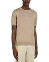 【送料無料】 ゼニア レディース Tシャツ トップス Premium Cotton Tee Light Taupe