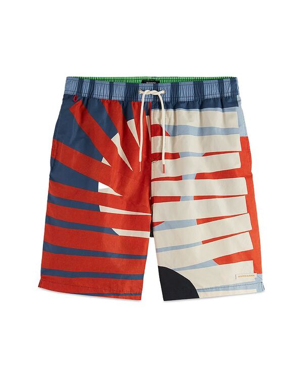 【送料無料】 スコッチアンドソーダ メンズ ハーフパンツ・ショーツ 水着 Regular Fit 8" Swim Trunks Art Dept