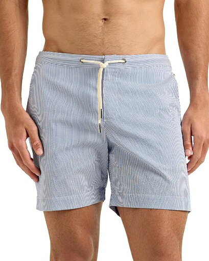 【送料無料】 オールバー ブラウン メンズ ハーフパンツ・ショーツ 水着 Bulldog Drawcord Seersucker 6" Swim Trunks Blue/White 【送料無料】 オールバー ブラウン メンズ ハーフパンツ・ショーツ 水着 Bulldog Drawcord Seersucker 6" Swim Trunks Blue/White